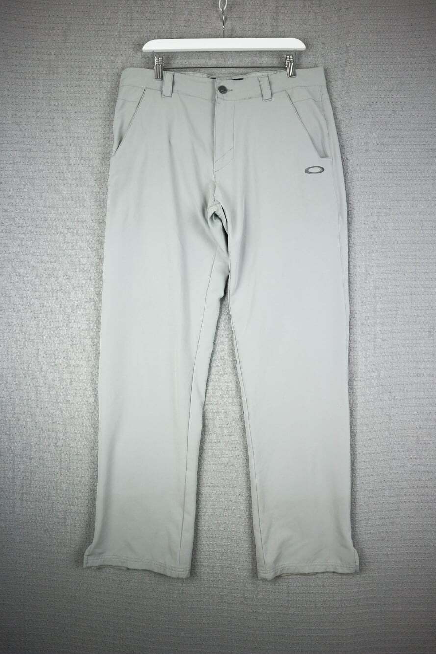 Oakley Light Gray Technical Golf Pants Straight Leg 34W (as is)